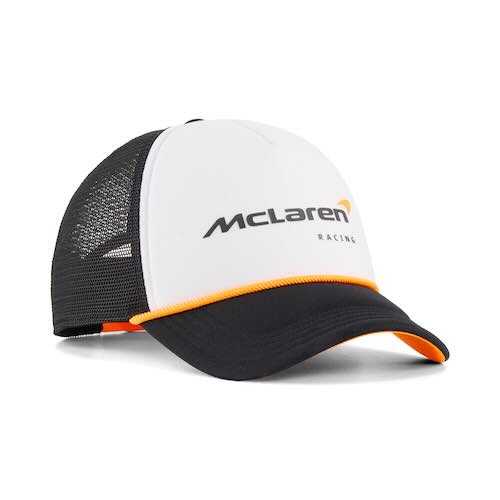 ★送料無料★McLaren Racing Team Essentials Logo Trucker Baseball Cap マクラーレン ベースボールキャップ 帽子 ホワイト|SUN RISE BEACH