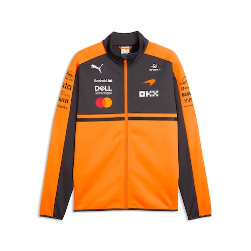 ★貨物輸送無料★McLaren F1 Team Full Zip Softshell Jacket 2026 マクラーレン ホンブルグ帽外殻 上衣 オレンジ色 コート・ジャケット-メンズファッション