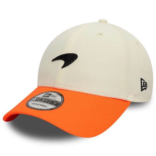 ★送料無料★McLaren New Era Contrast Visor Baseball Hat マクラーレン ベースボールキャップ 帽子 ベージュ/オレンジ|SUN RISE BEACH