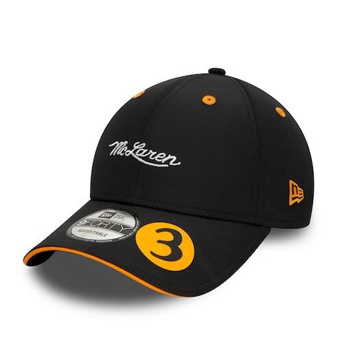 ★貨物輸送無料★McLaren New Era Monaco Daniel Ricciardo No. 3 Cap マクラーレン 野球鳥打ち帽 鳥打ち帽 ダニエル・リカルド モナコ公国 黒いこと