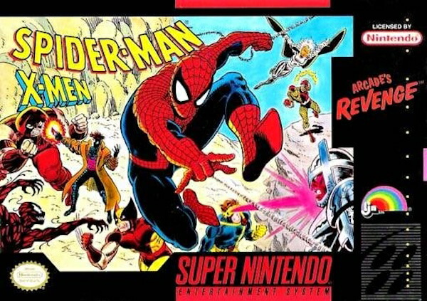 【中古】北米版 スーパーファミコン SNES Spider-Man X-Men Arcade Revenge スパイダーマン X-メン アーケード リベンジ画像