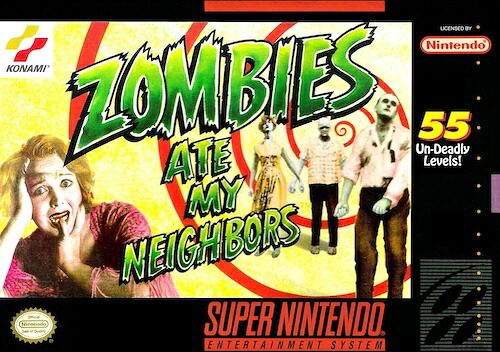 【中古】北米版 スーパーファミコン SNES Zombies Ate My Neighbors ゾンビーズ エイト マイ ネイバーズ｜SUN RISE BEACH
