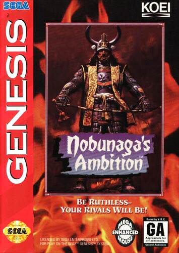 【中古】北米版 海外版 メガドライブ SEGA Nobunagas Ambition 信長の野望 セガ ジェネシス GENESIS｜SUN RISE BEACH