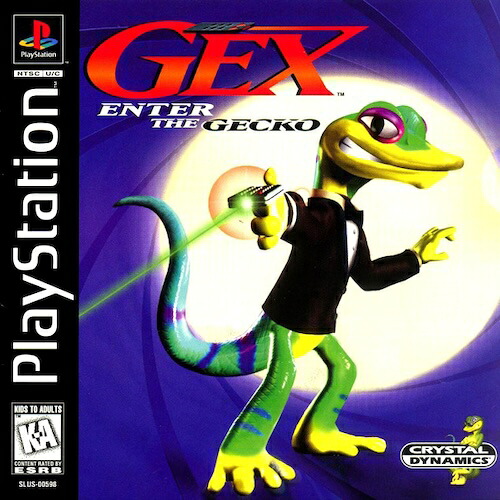 【中古】北米版 海外版 PS1 Playstation 1 プレイステーション Gex Enter the Gecko ゲックス スピンテイル|SUN RISE BEACH