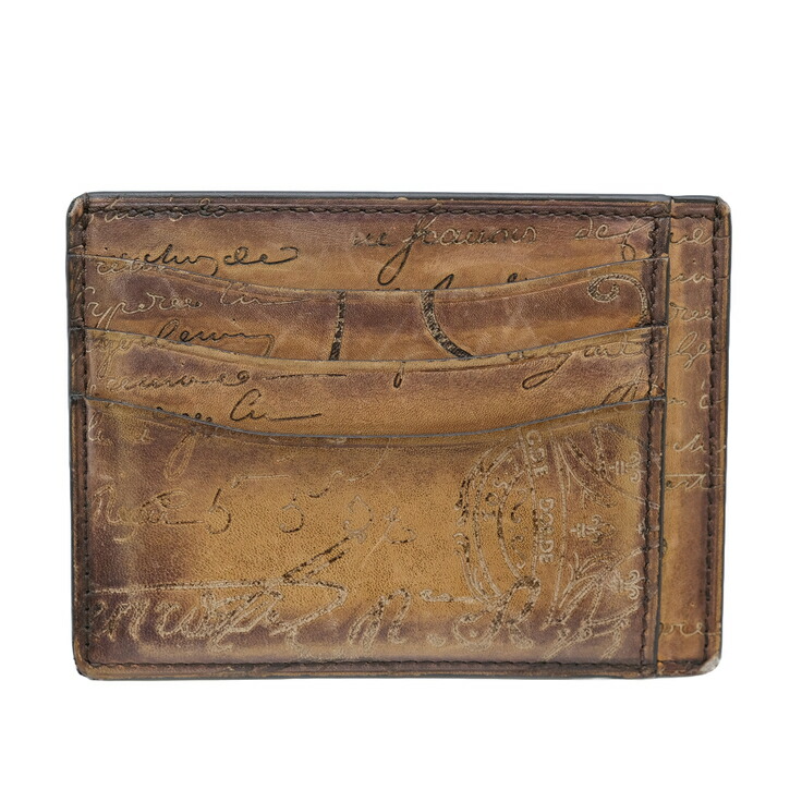 ベルルッティ　名刺入れ　カリグラフィ　カードケース　レザー　ブラウ 楽天市場】ベルルッティ カードケース Berluti 名刺入れ