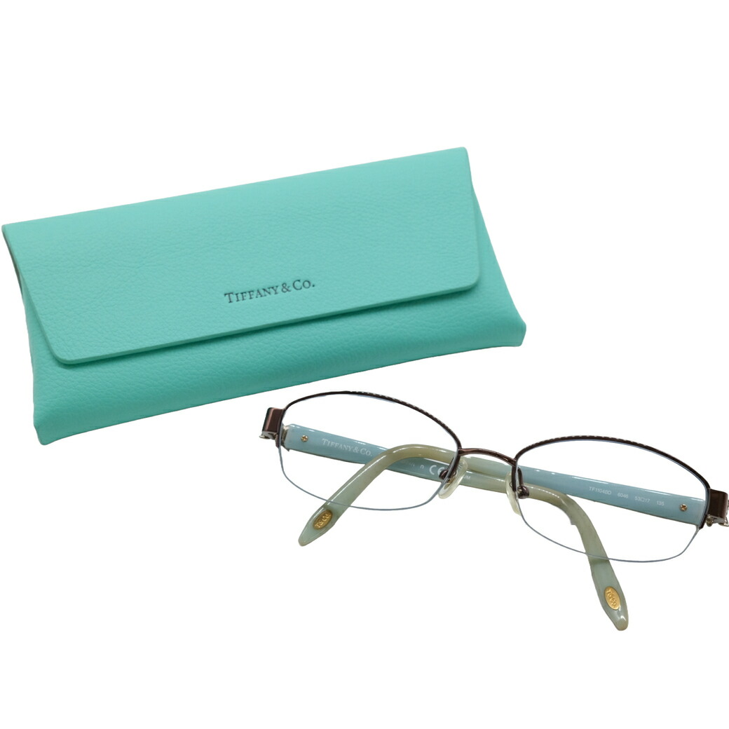 【お値引き】Tiffany&Co. ティファニー メガネ 眼鏡 ブルー 水色 ブラウン 50□17 135 TF1104B|ブランド買取販売SRC