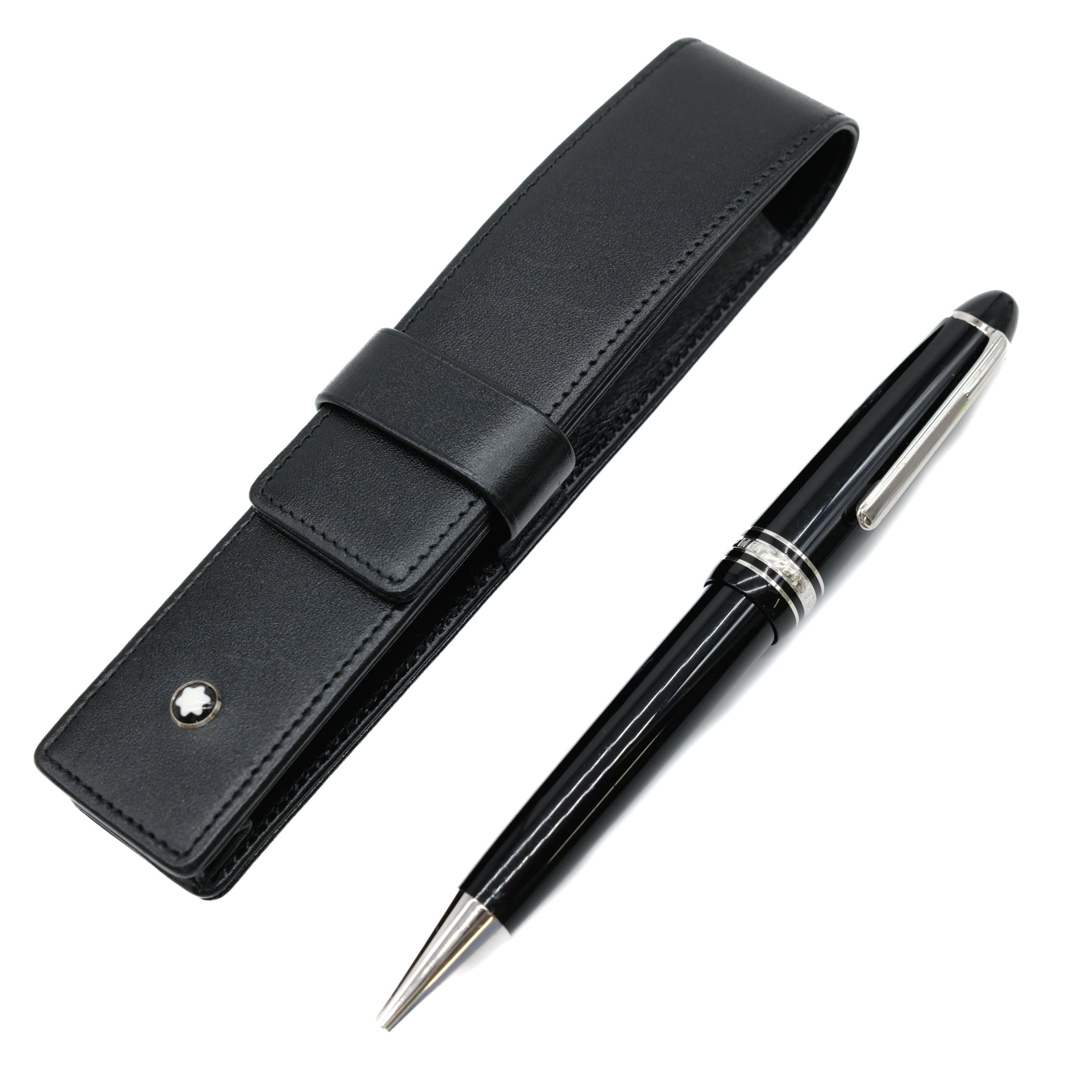 【お割り引き】MONTBLANC モンブラン マイスターシュテック ボールペン 書き込み 捻じれ式 筆記用具 文房具 黒 黒いこと