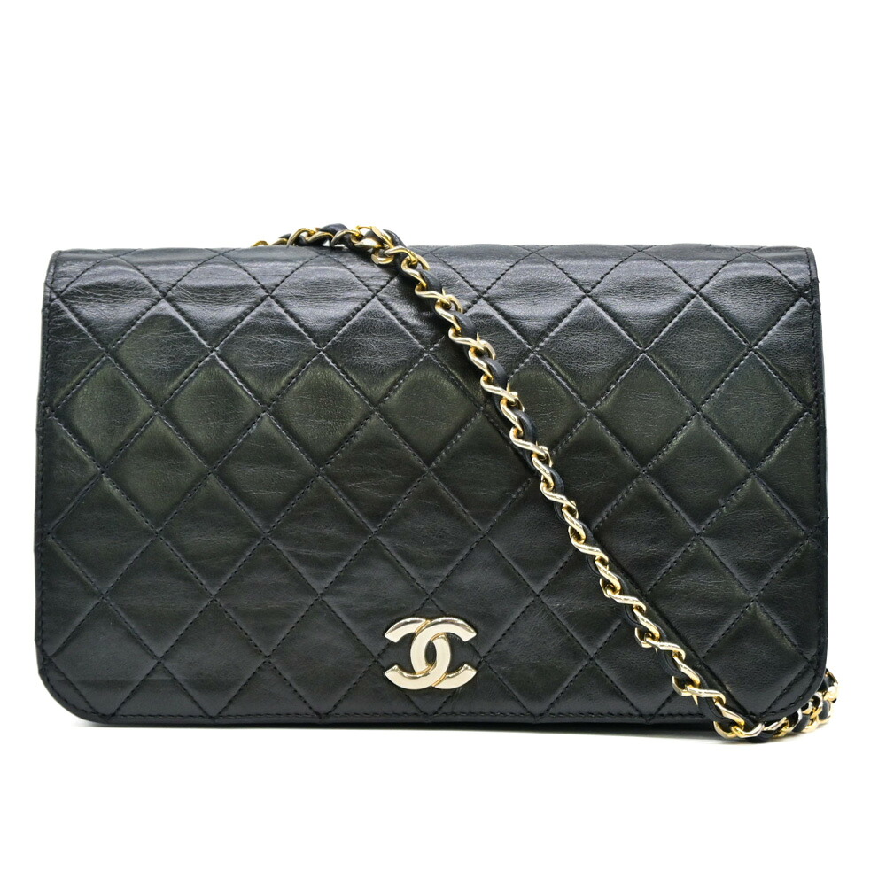 【お割り引き】CHANEL シャネル マトラッセ チェーン店肩肉 ショルダーバッグ ミニ御徒面子 クラッチペダル御徒面子 黒いこと ゴールド レディース 消印あり