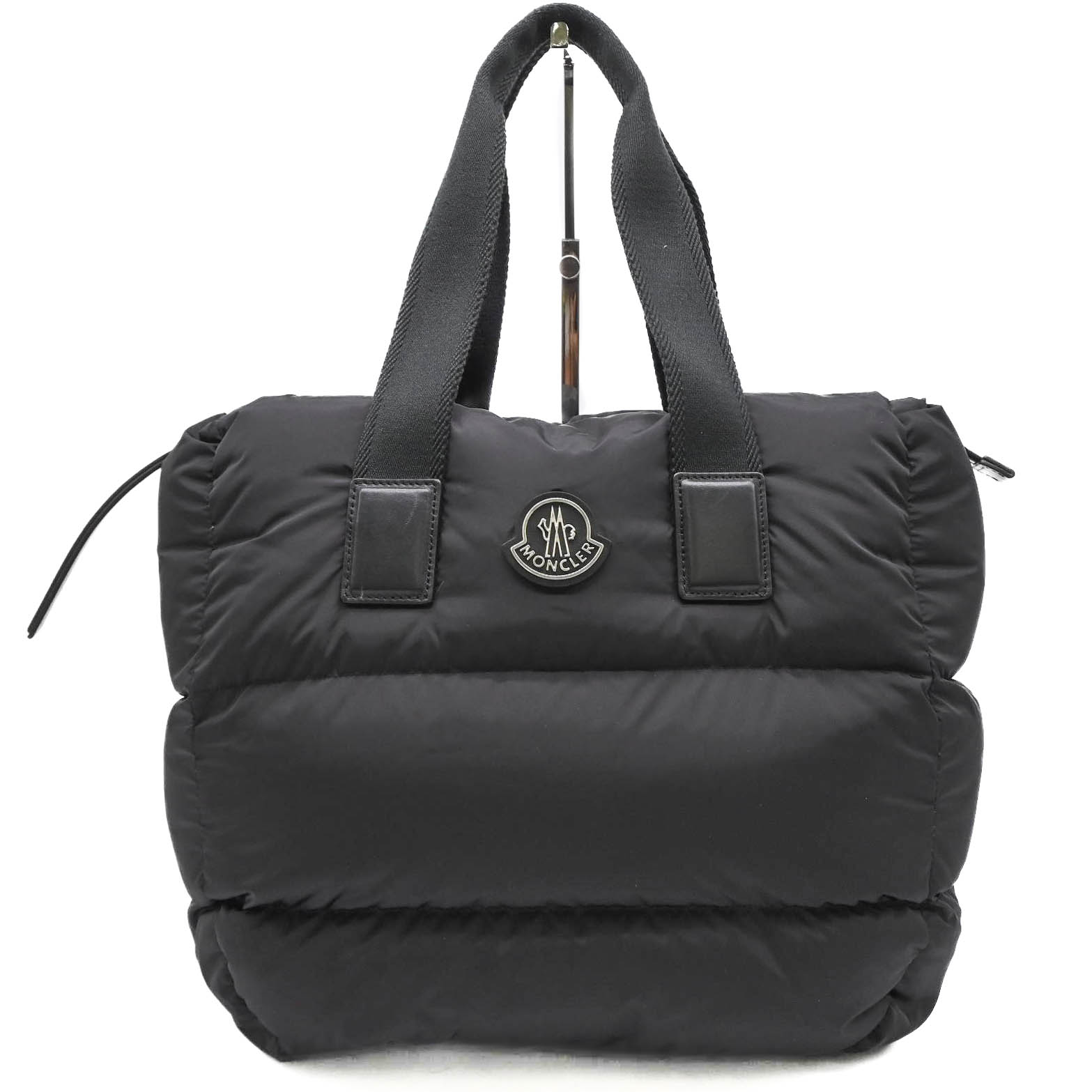 MONCLER ブラック KNIT TOTE トートバッグ 保存袋付き Moncler Men's Knit Tote Bag in Black Moncler