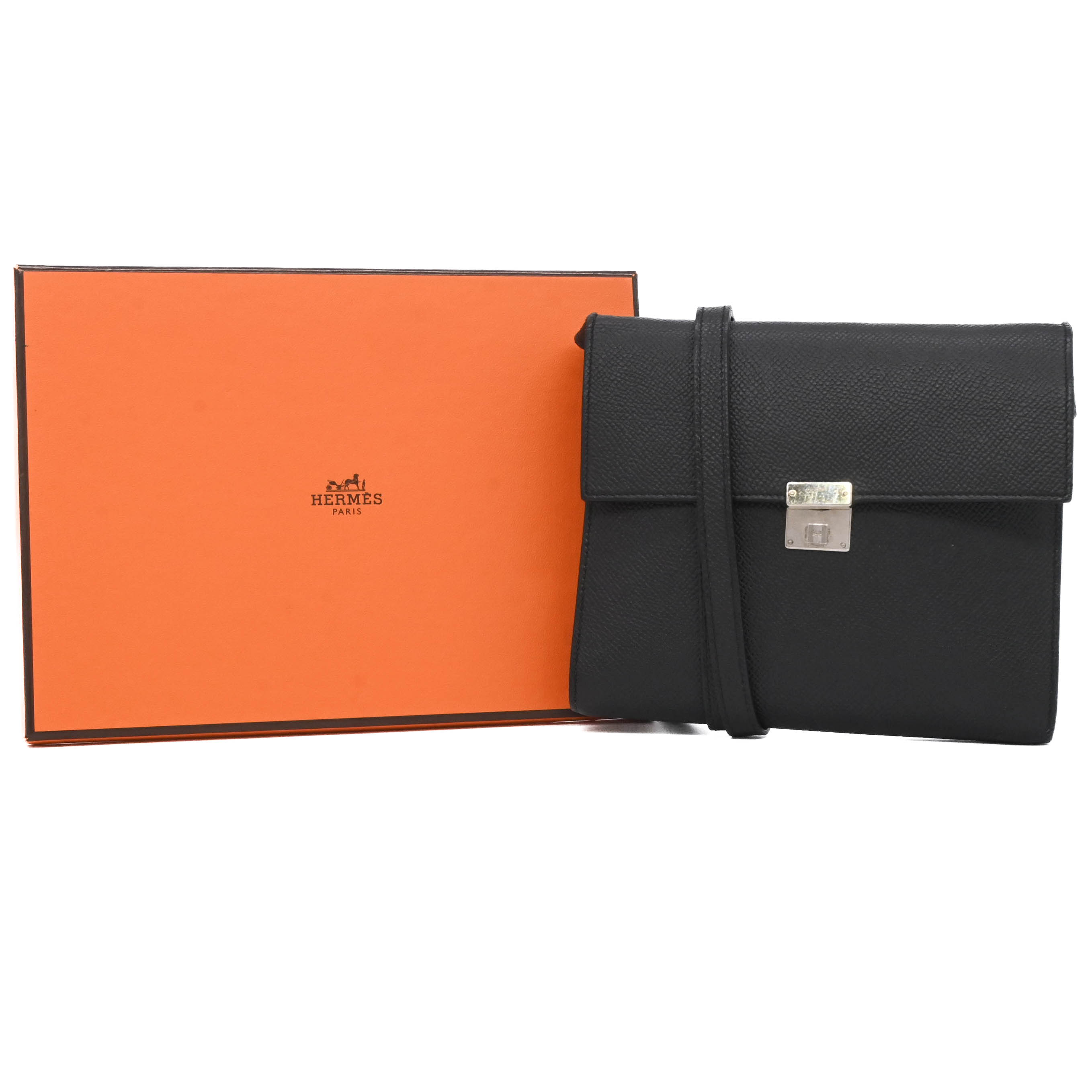 【お値引き】HERMES エルメス クリック 16 ミニ ショルダーバッグ ポーチウォレット ヴォーエプソン レザー ブラック #C