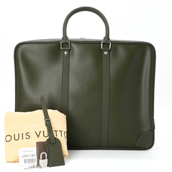 【未使用品】LOUIS VUITTON ルイヴィトン ヴォワヤージュ PDV EPI ビジネスバッグ ブリーフケース エピ カーキ M44183