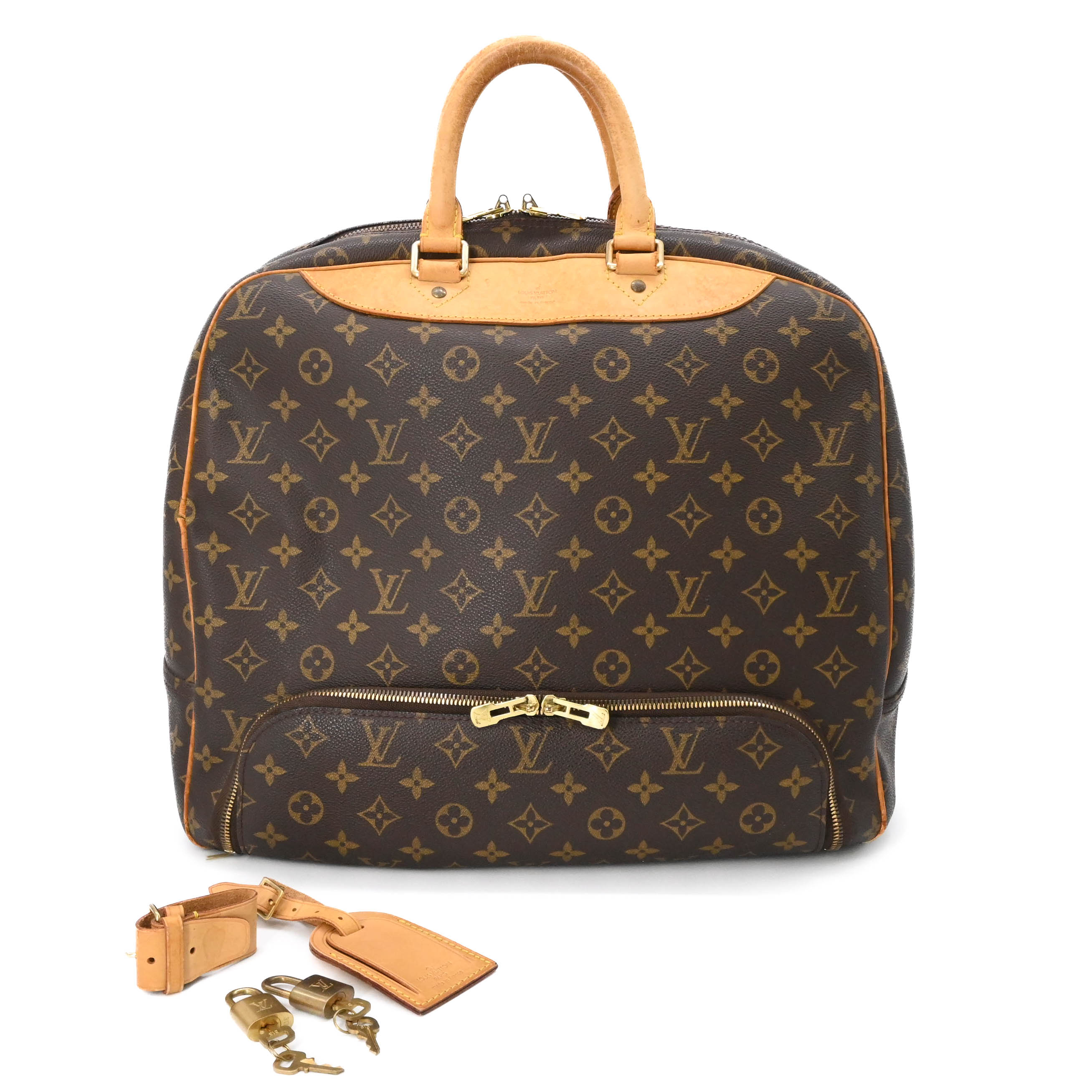 LOUIS VUITTON ルイ・ヴィトン エヴァジオン ボストンバッグ モノグラム 赤銅色 なめし革 旅する鞄 M41443