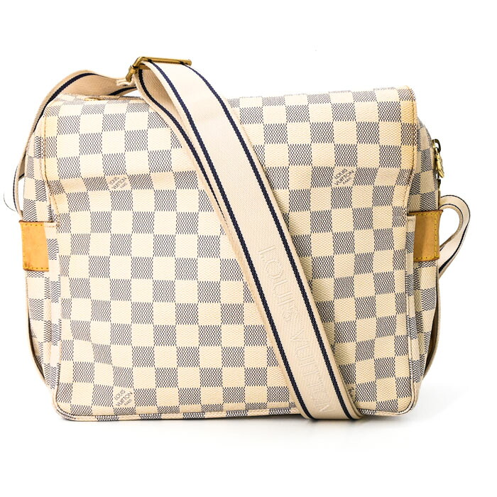 LOUIS VUITTON ヴィトン ナヴィグリオ ダミエアズール ショルダーバッグ 象牙色 メンズ レディース  N51189