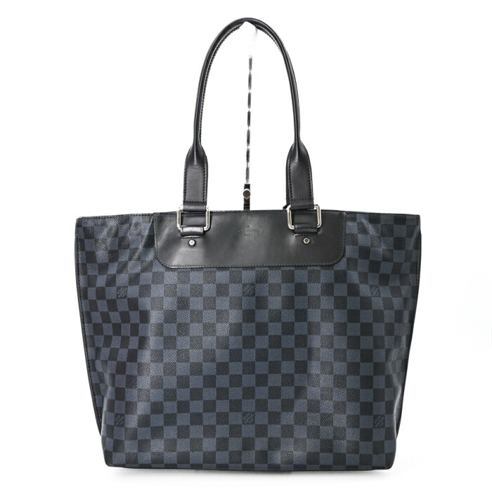 【お割り引き】【美品】LOUIS VUITTON ルイヴィトン ダミエコバルト 河馬 ヴォワヤージュ PVCトートバッグ 商行為御徒面子 メンズ N41397