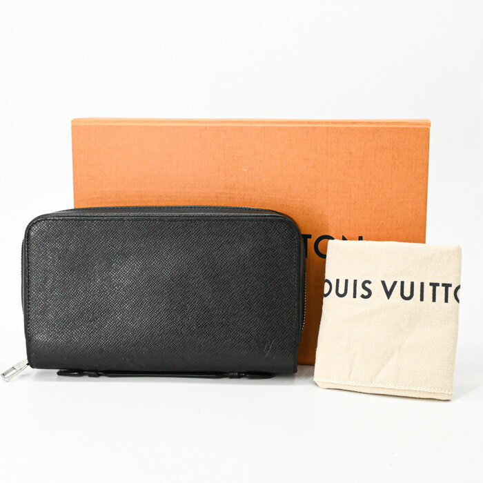 LOUIS VUITTON ヴィトン タイガ ジッピー XL ラウンドファスナー 2WAY ウォレット 長財布 セカンドバッグ 黒 ブラック M44275