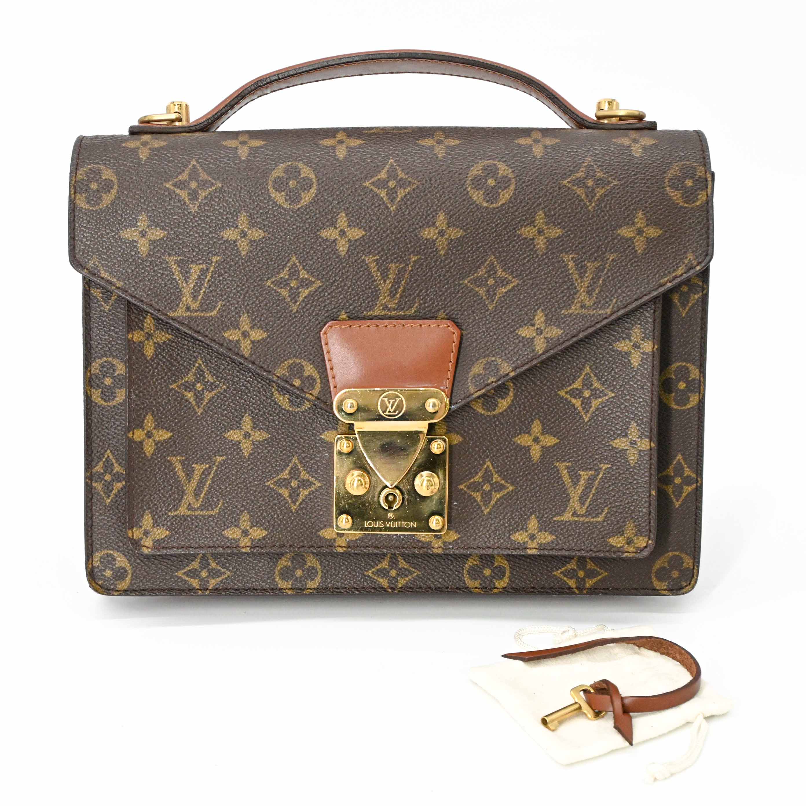 楽天市場】本物 ルイヴィトン LOUIS VUITTON LV モンソー モノグラム 