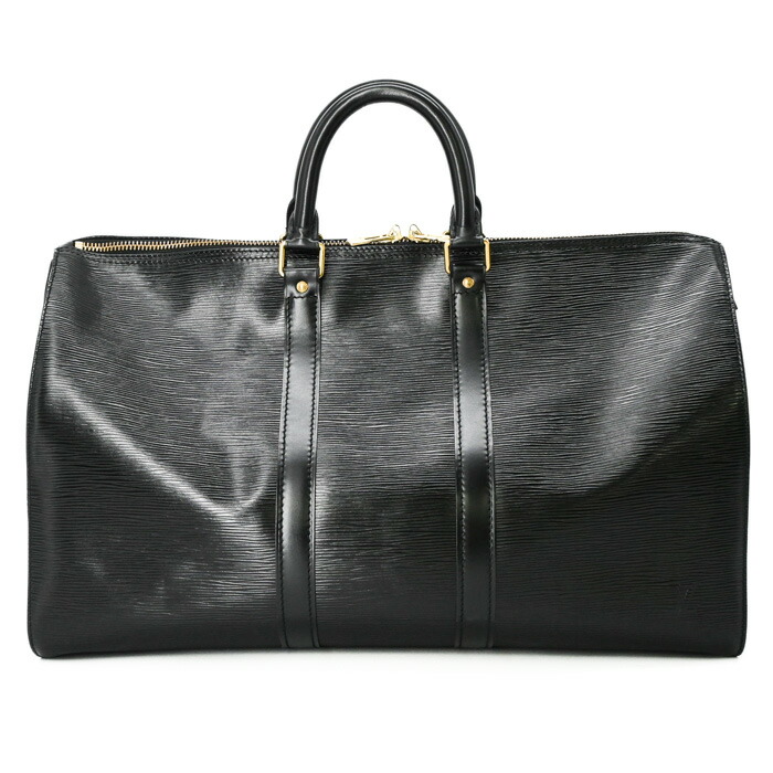 【美品】LOUIS VUITTON ルイヴィトン キーポル 45 ボストンバッグ 黒いこと 黒 エピ なめし革 ユニ一発やる 旅する鞄 M42972