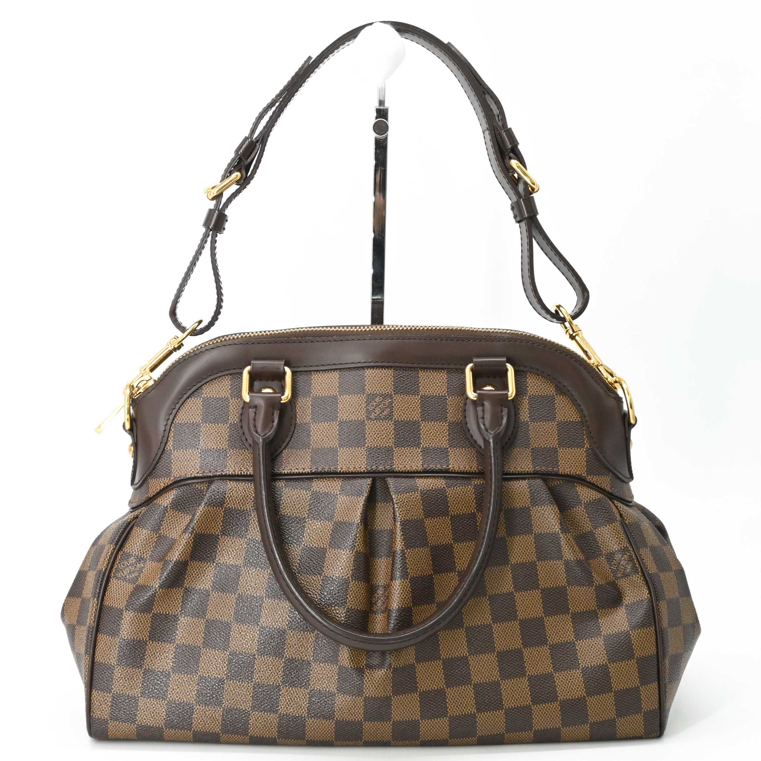 【美品】LOUIS VUITTON ルイヴィトン トレヴィPM エべヌ ダミエ ブラウン 2WAY ショルダーバッグ ハンドバッグ ブラウン N51997｜ブランド買取販売SRC
