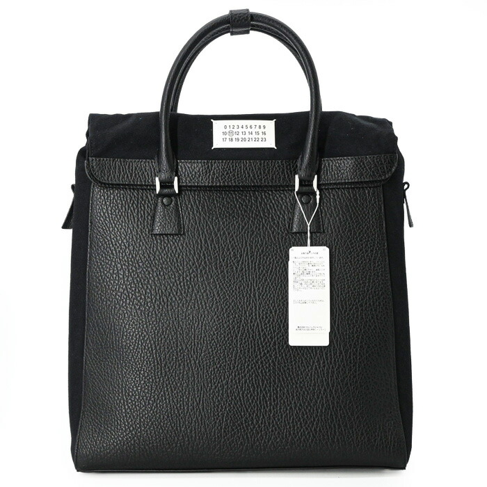 【未使用品】MAISON MARGIELA メゾン マルジェラ 5AC 3WAY トート ショルダーバッグ バッグパック リュック レザー メンズ レディース ブラック 黒 SB1WA0004｜ブランド買取販売SRC