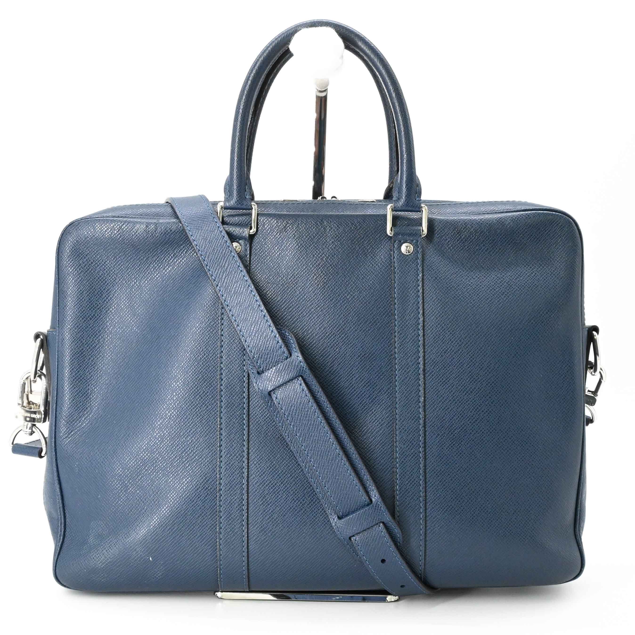 LOUIS VUITTON ルイヴィトン ポルトドキュマンヴォワヤージュPM ビジネスバッグ ハンドバッグ オセアン ネイビー 青 M30639 53,880円