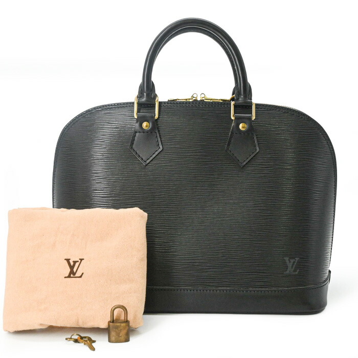 【美品】LOUIS VUITTON ヴィトン アルマ エピ ノワール ハンドバッグ バッグ レザー バッグ 黒 ブラック レディース M52142｜ブランド買取販売SRC 93,390円