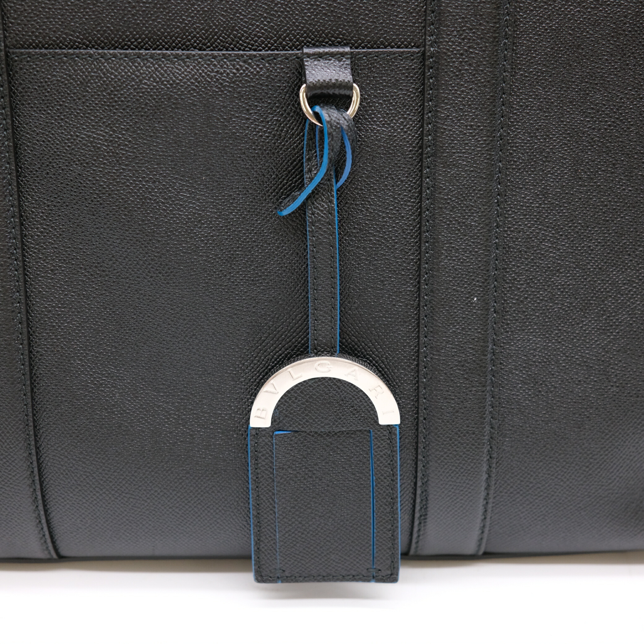 センチくら BVLGARI ブリーフケース ビジネスバッグ レザー 黒 希少