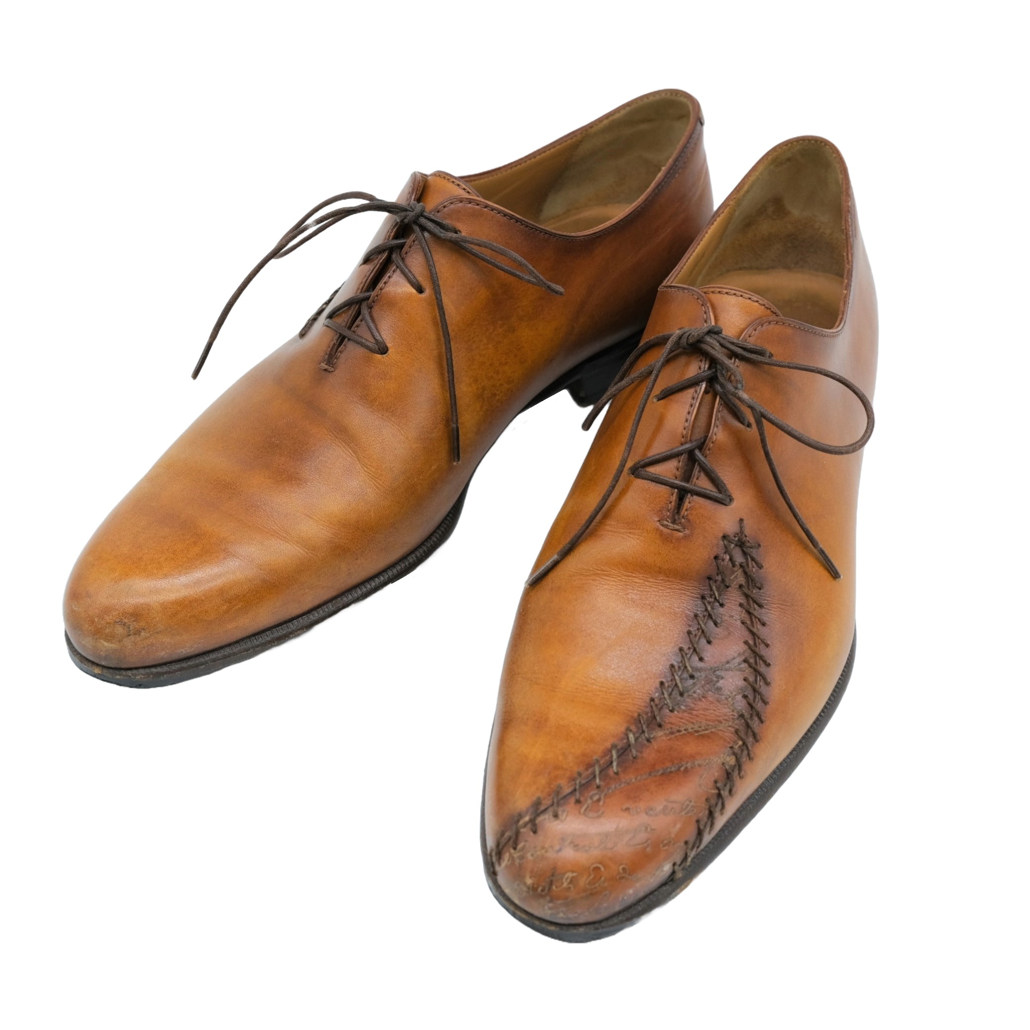 Berluti ベルルッティ ラピエセルプリゼ カリグラフィ シューズ ブラウン Berluti ベルルッティ ラピエセルプリゼ カリグラフィ シューズ