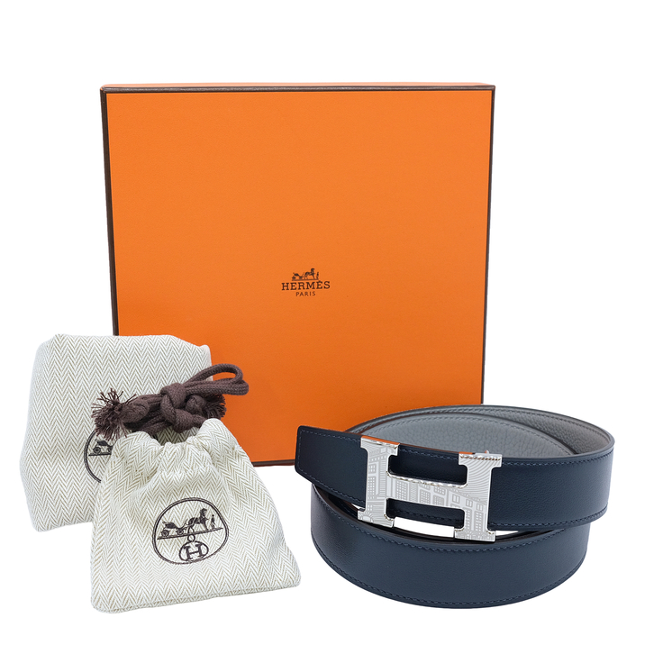 【新品・未使用】エルメス ベルト 13mm ブラック×ゴールド【85センチ】 エルメス(HERMES)エルメス ベルト ブラック/ゴールド ベルト