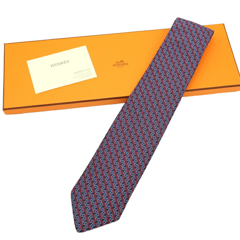 楽天市場】エルメス HERMES ネクタイ H織りタイ 7cm シルク バイ