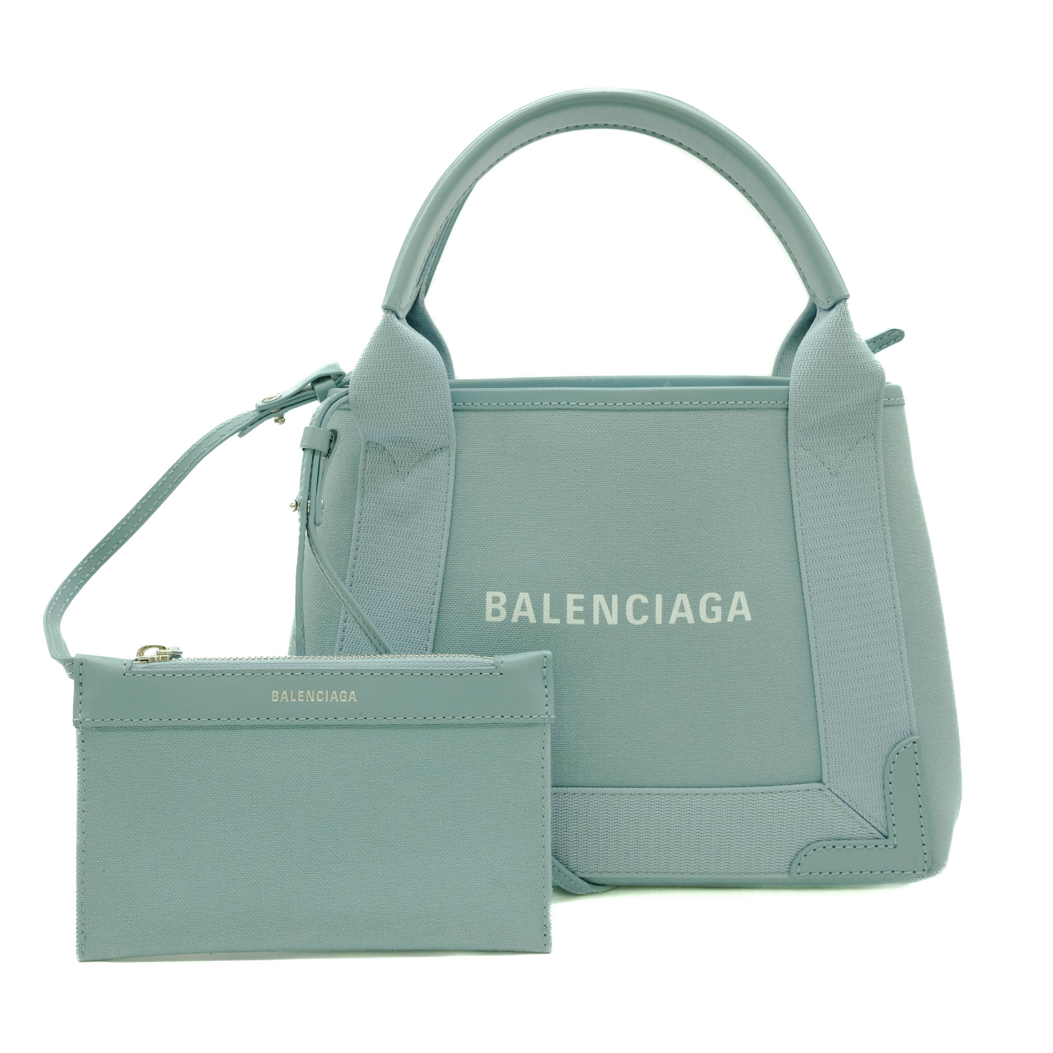 楽天市場】BALENCIAGA バレンシアガ ネイビーカバス XS トートバッグ