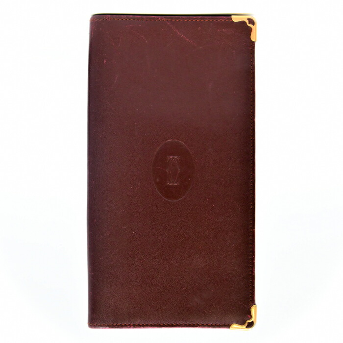 楽天市場】カルティエ Cartier 長札財布 サントス ドゥ カルティエ