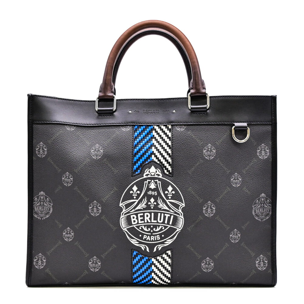 h*★様 Berluti ウリス トートバッグ 2way PVC ヴェネチアレザ BERLUTI - 美品 ベルルッティ ウリス スモール ハンドバッグ