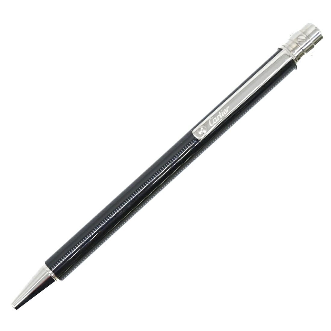 Cartier カルティエ サントス ボールペン ツイスト式 Cartier 美品□Cartier カルティエ サントス ドゥ ロゴ入り