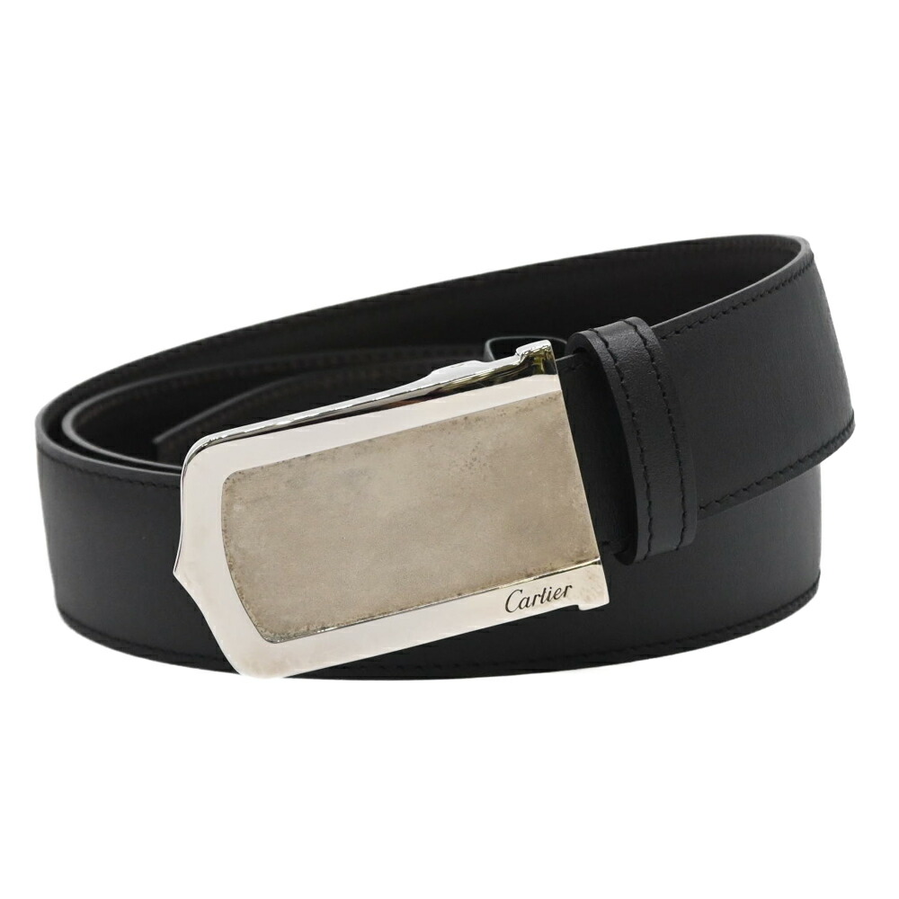 ⭐︎美品⭐︎Cartier トリニティ リバーシブルベルト レザー 黒 Cartier カルティエ トリニティ ベルト リバーシブル カーフ