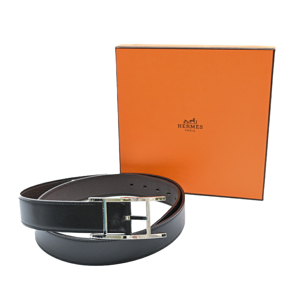 楽天市場】HERMES エルメス アピ3 ベルト リバーシブル ボックス