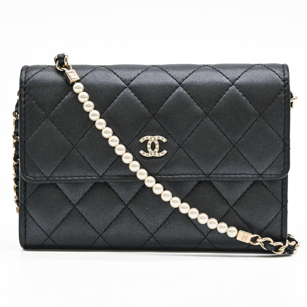 楽天市場】シャネル CHANEL シェブロン Vステッチ スタッズ