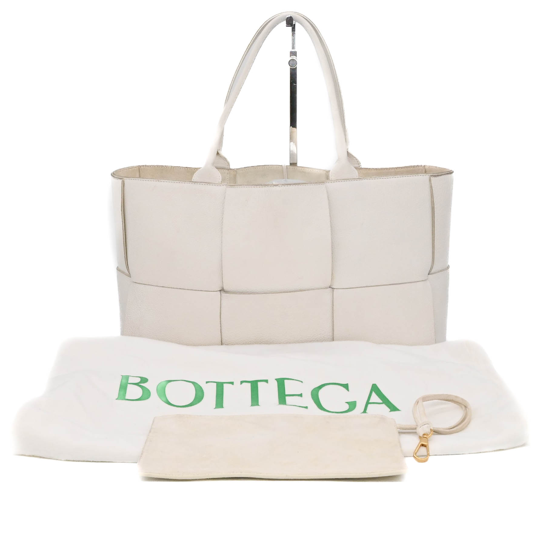 ボッテガヴェネタ BOTTEGA VENETA トートバッグ イントレッチオ 白 ホワイトスモール イントレチャート トートバッグ| Bottega