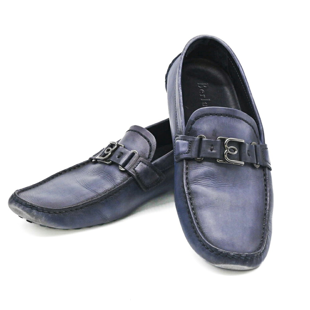【お値引き】Berluti ベルルッティ ローファー スリッポン ドライビングシューズ ボリュート レザー ブルー 青 約27ｃｍ｜ブランド買取販売SRC２号店