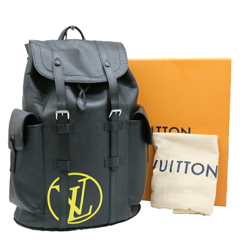 【お値引き】LOUIS VUITTON ルイヴィトン クリストファー PM エピ LVサークル レザー バックパック リュックサック ブラック 黒 M55138 114,950円