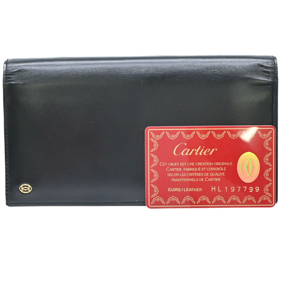 【お値引き】【美品】Cartier カルティエ パシャ 長財布 財布 ウォレット ビジネス 黒 ブラック レザー メンズ レディース 14,710円