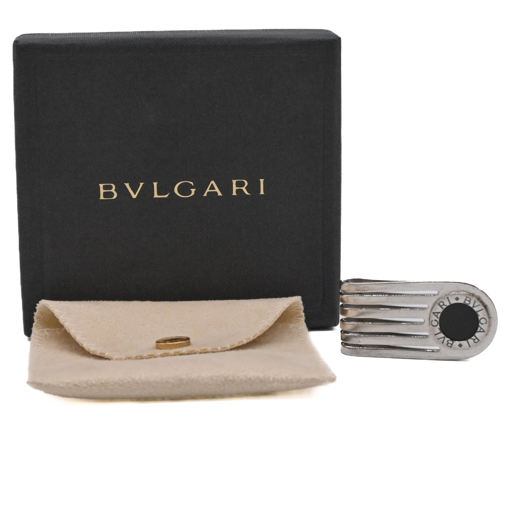 ✨極美品✨BVLGARIブルガリ　マネークリップ　ブルガリマン　札入れ　レザー ✨極美品✨BVLGARIブルガリ マネークリップ ブルガリマン 札入れ