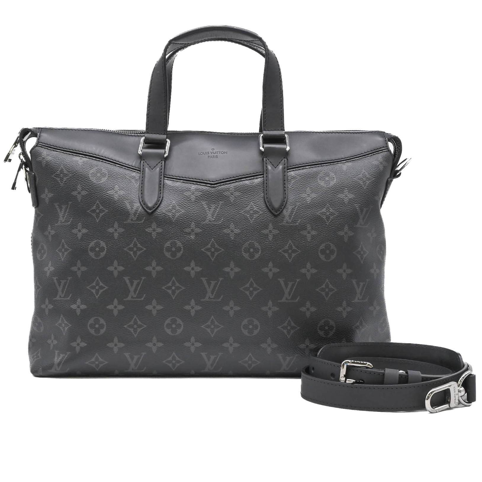 【お割り引き】【美品】LOUIS VUITTON ルイヴィトン モノグラムエクリプス ブリーフ入れもの エクスプローラー 商行為 メンズ 黒いこと 黒 M40566