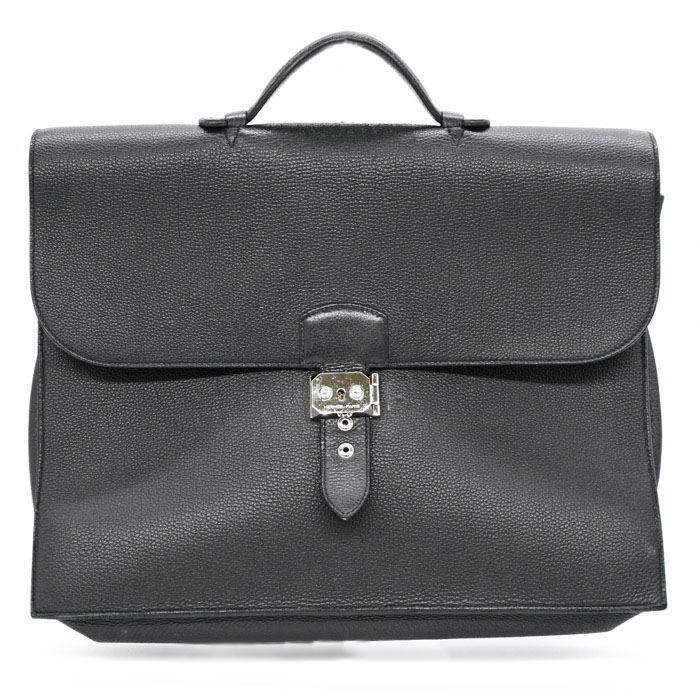 【お値引き】HERMES エルメス サックアデペッシュ 38 書類 トゴ ビジネスバッグ ブリーフケース ブラック ＃X