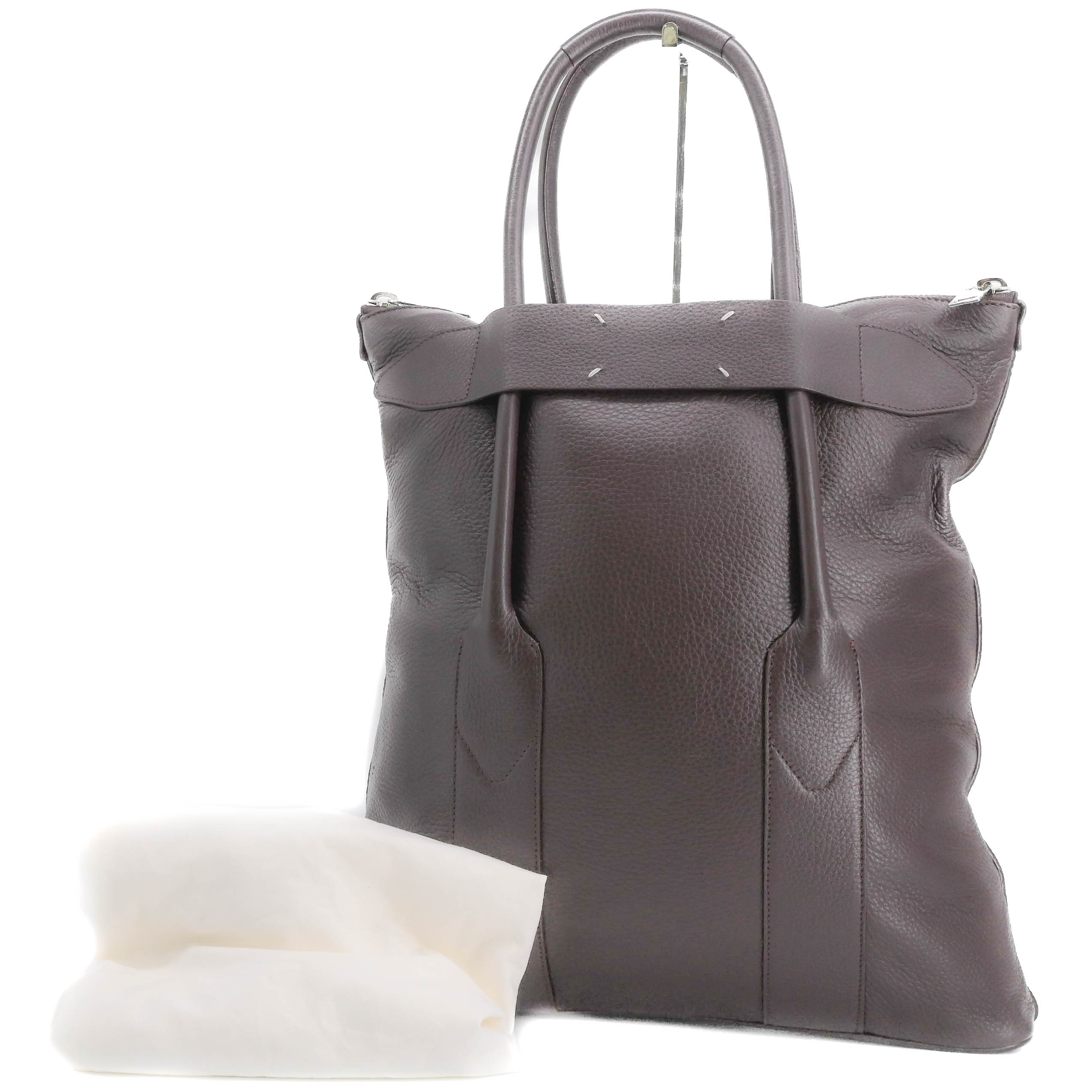 【美品】MAISON MARGIELA メゾンマルジェラ トートバッグ ショルダーバッグ 赤銅色 なめし革 商行為 メンズ S55幼児用便器0070