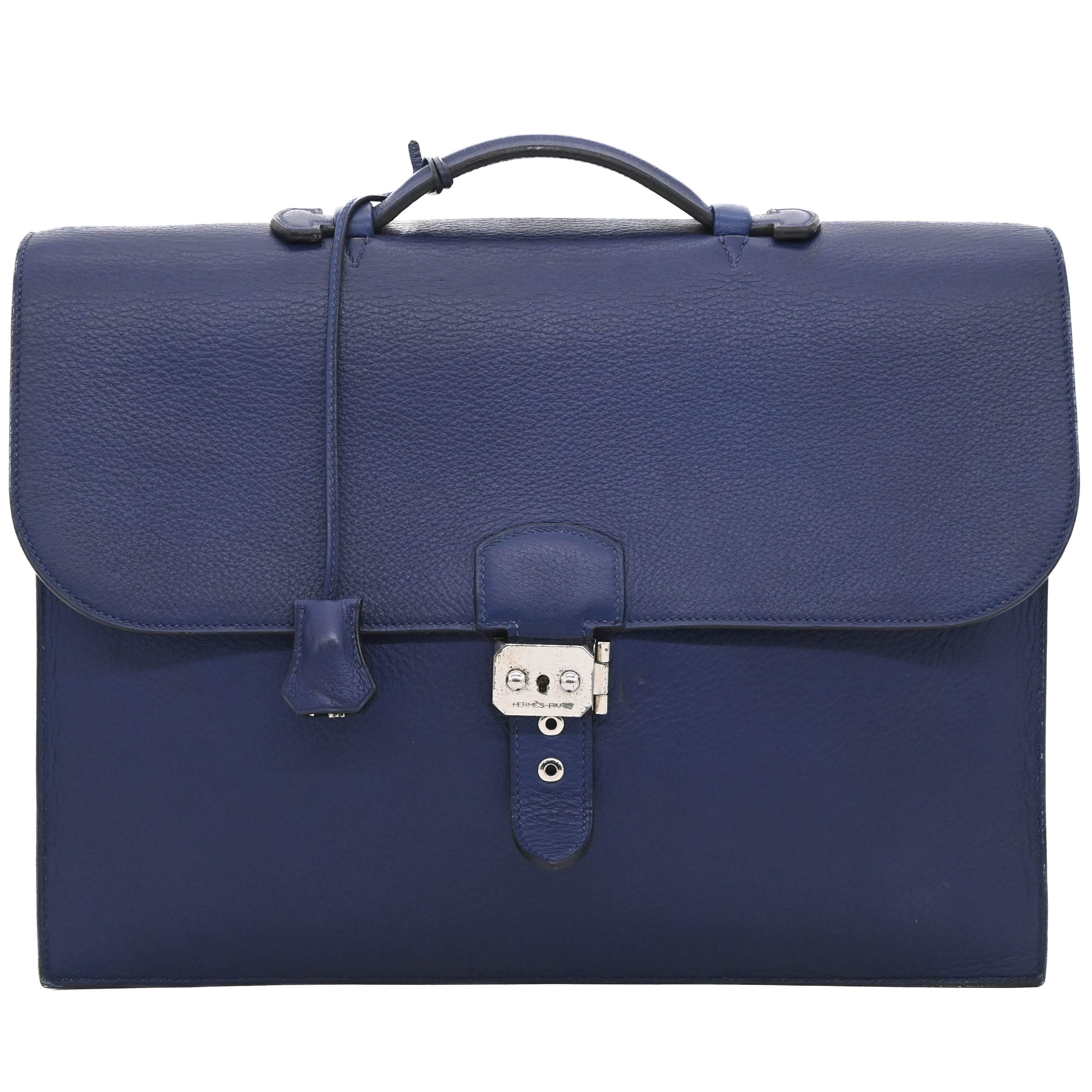 【お値引き】HERMES エルメス サックアデペッシュ 38 トリヨンクレマンス 書類 ビジネスバッグ ブリーフケース ネイビー #□B