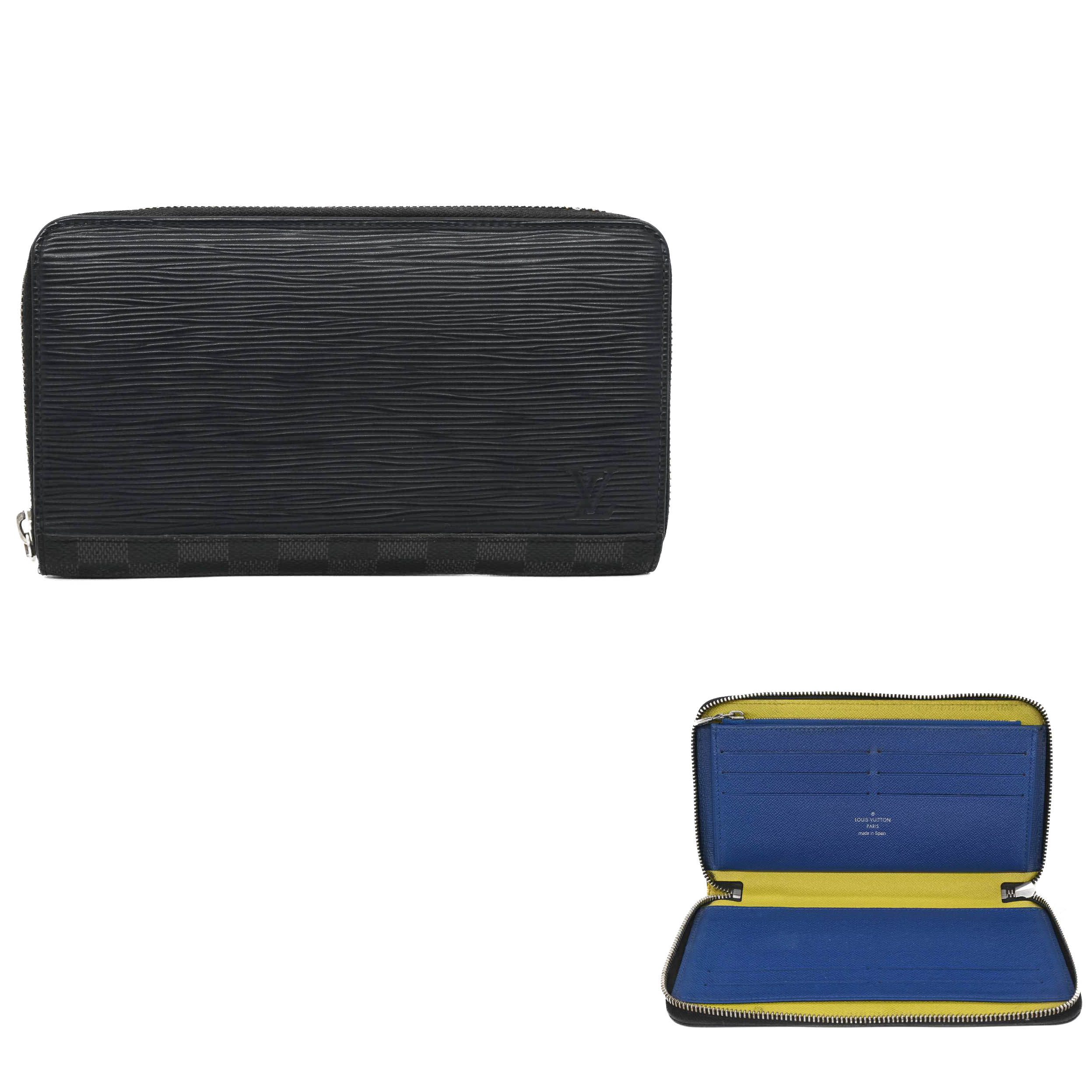 【お値引き】LOUIS VUITTON ルイヴィトン トラベル ジッピー オーガナイザー エピ ダミエグラフィット 長財布 小銭入れ ブラック ネイビー バイカラー M68227｜ブランド買取販売SRC２号店