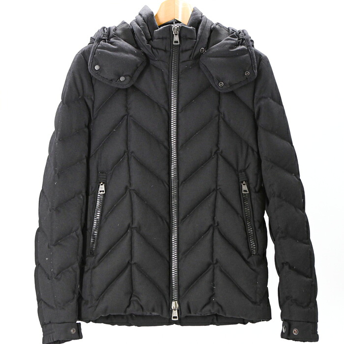 【美品】MONCLER モンクレール ダウンジャケット アウター ブラック 黒 レディース CLASSE1 G32-003 クリーニング済|ブランド買取販売SRC2号店