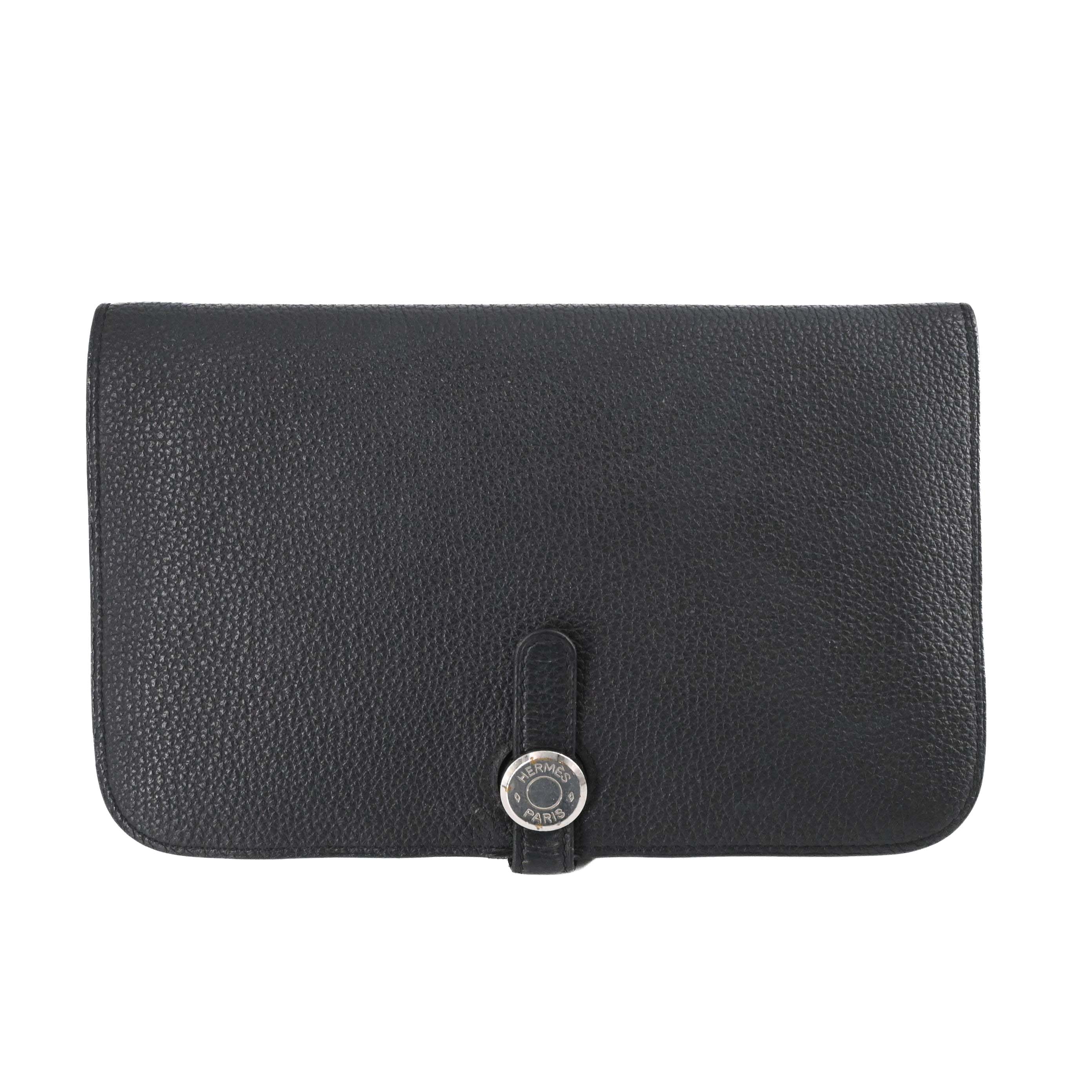 【お値引き】HERMES エルメス 長財布 ドゴン GM デュオ トゴ レザー トリヨンクレマンス ブラック コインケース付き #X｜ブランド買取販売SRC２号店