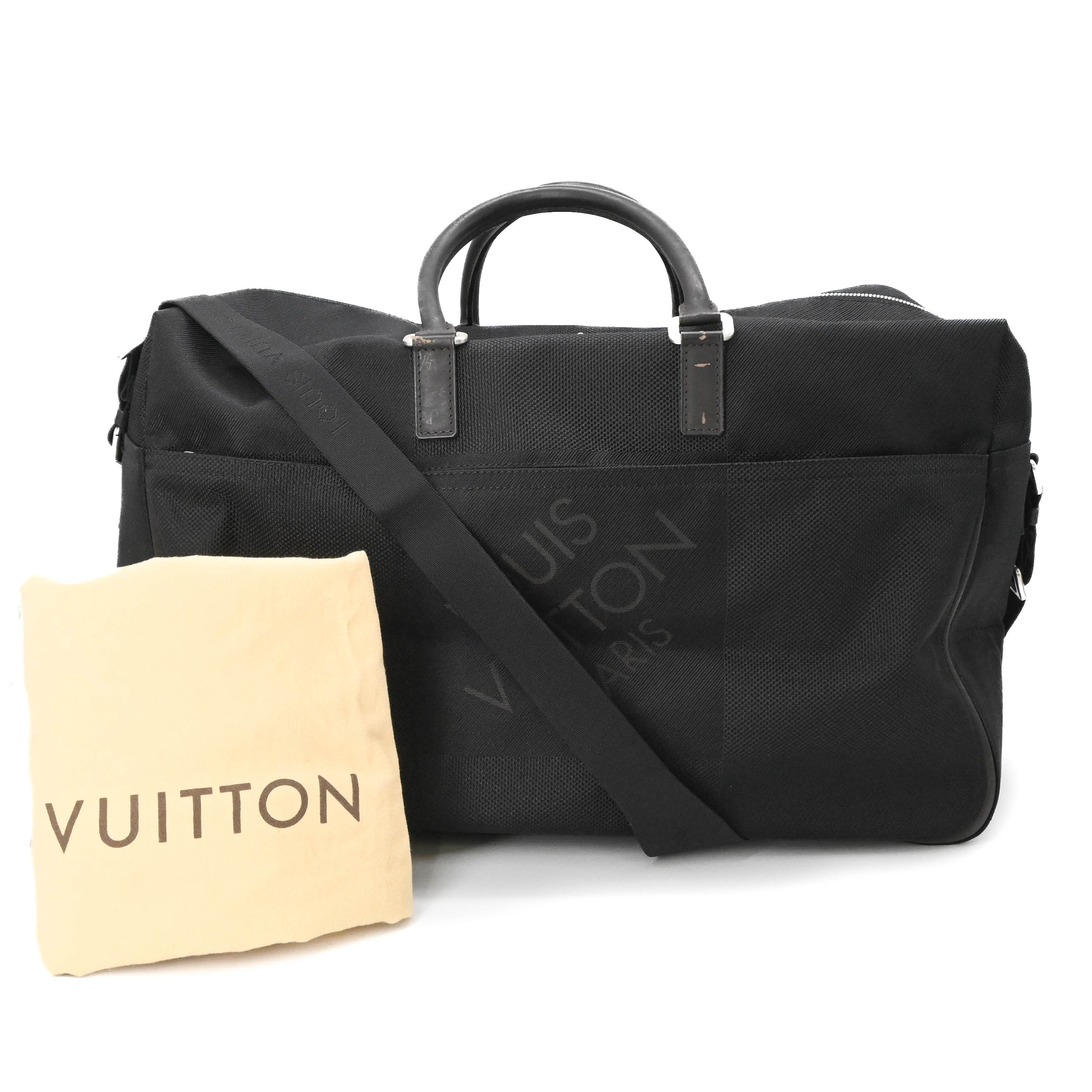 【美品】LOUIS VUITTON ルイ・ヴィトン ダミエジェアン スヴラン 旅する鞄 ボストンバッグ 周遊 黒いこと なめし革  M93227