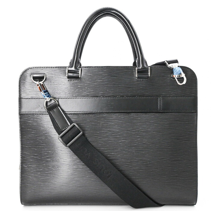 LOUIS VUITTON ルイヴィトン エピ バサーノGM ビジネスバッグ ブリーフケース 書類鞄 レザー ブラック 黒 メンズ M54022
